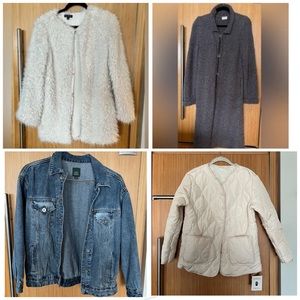 4 coats as-is bundle, 1 is NWT